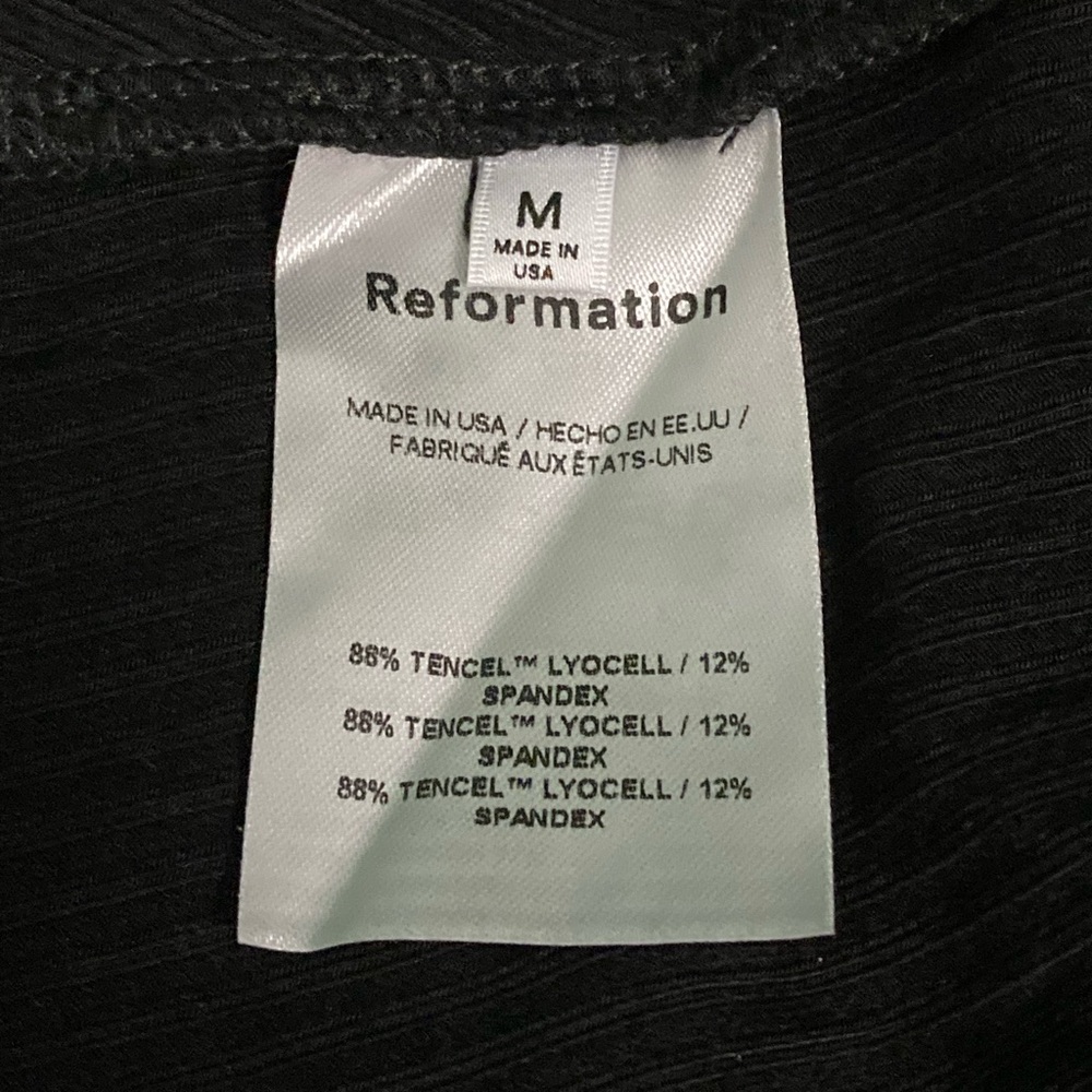 NWT Reformation Belmont Knit Black Dress - Sz M and XS - Picture 10 of 11